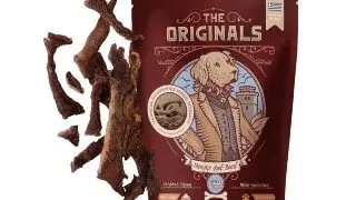 Recompense pentru caini The Originals, Fasii uscate de vita, 80g