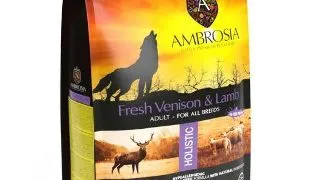 Hrana uscata pentru caini Ambrosia Adult, Vanat si miel, hipoalergenic, fara cereale, 2kg