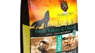 Hrana uscata pentru caini Ambrosia Adult, Curcan proaspat si pui, hipoalergenic, fara cereale, 12kg