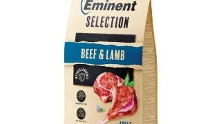 Hrana uscata pentru caini Eminent Selection Adult Large, Vita si miel, Grain free, 26 14, 12kg