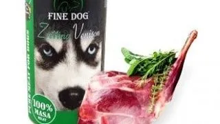Hrana umeda pentru caini Fine Dog, Vanat, 100% carne, 1200g