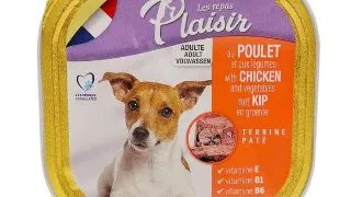 Hrana umeda pentru caini Plaisir, Pui, 300g