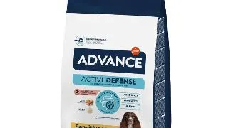 Hrana uscata pentru caini Advance Sensitive Care Medium Maxi Adult, Somon si orez, 12 kg