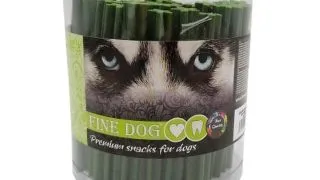 Recompense pentru caini Fine Dog, Menta, 50 bucati, 12.5 cm