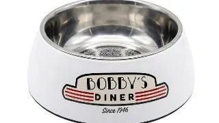Castron pentru caini Bobby Diner, Alb, 940 ml, Melamina