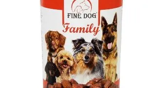 Hrana umeda pentru caini Fine Dog Family, cu Vita, 415g