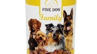 Hrana umeda pentru caini Fine Dog Family, cu Pasare, 415g