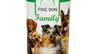 Hrana umeda pentru caini Fine Dog Family, cu Vanat, 1240g