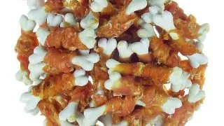Recompense pentru caini Tatrapet, oase calciu cu pui, 8 cm, 500g
