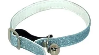Zgarda piele caini chinga elastica si lucios cu clopotel 1x30 cm