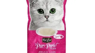 Recompense lichide pentru pisici Kit Cat Purr Puree Plus+ Urinary Care, pui si merisoare 4 x 15g