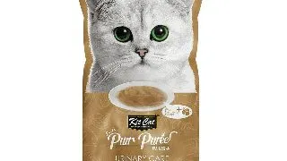 Recompense lichide pentru pisici Kit Cat Purr Puree Plus+ Urinary Care, ton si merisoare 4 x 15g