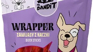 Recompense pentru caini Mr. Bandit WRAPPER, sticks, rata 80g