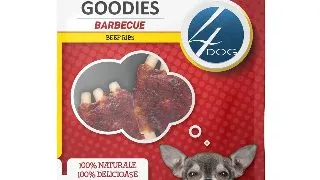 Recompense Caini 4DOG GOODIES Barbecue Beef Ribs 100g 100g