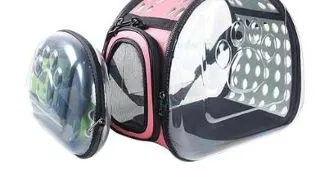 Geanta de transport pentru animale transparent