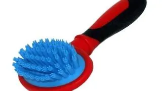 Perie plastic oval cu dinti cauciuc