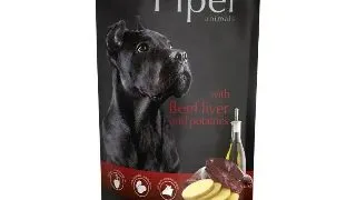 Hrana umeda pentru caini Piper Adult, Ficat de Vita si Cartofi 150g