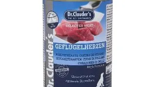 Hrana umeda pentru caini, Dr. Clauder`s Dog Selected meat - MEAT INIMI DE PUI 400g