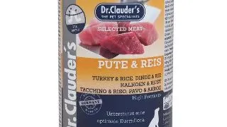 Hrana umeda pentru caini, Dr. Clauder`s Dog Selected MEAT - CURCAN SI OREZ 400g 400g