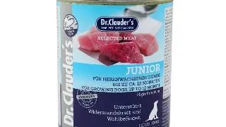 Hrana umeda pentru caini, Dr. Clauder`s Dog Selected MEAT - JUNIOR 800g