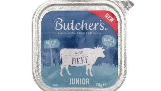 Hrana umeda pentru caini Butcher, s Junior, Vita, 150g