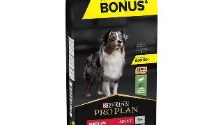 Hrana uscata pentru caini Pro Plan Medium Adult, Sensitive Digestion, Miel si Orez, 14kg 14kg + 2,5kg Gratuit
