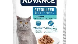 Hrana umeda pentru pisici Advance, Sterilized, Cod 85g