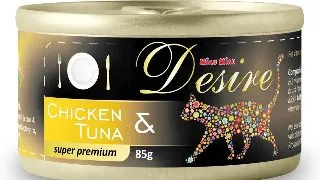 Hrana Umeda Pisici DESIRE Pui File si Ton in Gelatina 85g 85g