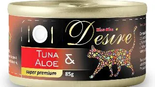 Hrana Umeda Pisici DESIRE Ton File si Aloe in Gelatina 85g 85g