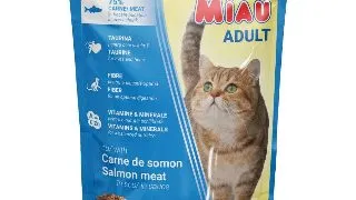 Hrana umeda pentru pisici Miau-Miau, Somon in sos, plic 100g 100g