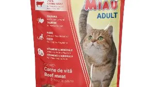 Hrana umeda pentru pisici Miau-Miau, Vita in sos, plic 100g 100g