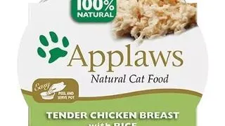 APPLAWS, Piept Pui si Orez, bol hrana umeda pisici, (in supa), 60g 60g