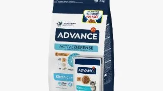 Hrana uscata pentru pisici Advance Kitten 1.5kg + 2 Wet Kitten Pui