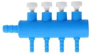Distribuitor aer pentru acvarii din plastic 4 iesiri