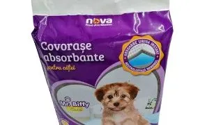 Covorase absorbante pentru caini Mr. Biffy, 60 x 60 cm, 10 bucati