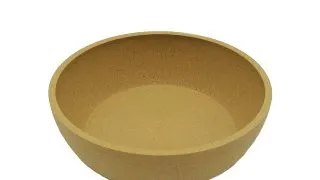 Castron pentru caini Croci Bamboo Stone, 1000 ml, din bambus, antiderapant, galben