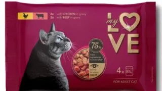 My Love Pisica Plic Mix Pui Si Vita 4 X 85 g