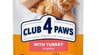 Club 4 Paws Pisica Plic Curcan 85 g