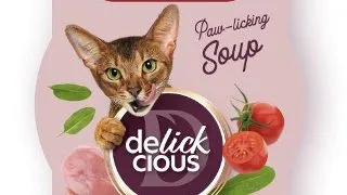 Delickcious Pisica Plic Supa Pui Cu Rosii Si Spanac 80 g