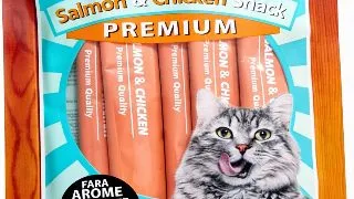 Eat&amp;Fun Recompense Pisica Sos Salmon &amp; Chicken 70 G / 5 Buc