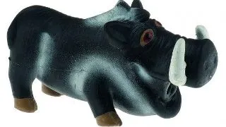 Jucarie pentru caini Tatrapet, porc mistret, 18 cm, negru