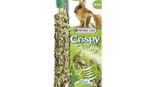 VERSELE-LAGA Mega Sticks Rabbits-Guinea Pigs Green Meadow Recompense pentru iepuri si pocursori de Guineea, cu papadie si iarba 140 g
