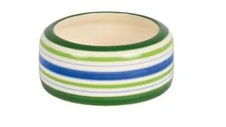TRIXIE Bol Ceramic verde cu dungi pentru iepure 500 ml