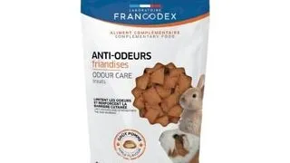 FRANCODEX Recompense pentru prevenirea mirosurilor neplacute din par, urina si digestie pentru rozatoare 50 gr