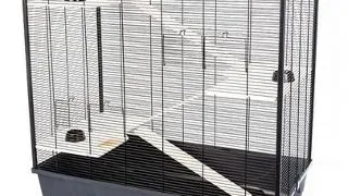 INTERZOO Davis + Wood Casa pentru rozatoare 100 cm negru
