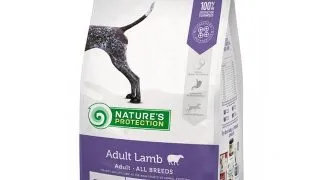 Hrana uscata pentru caini Natures Protection Adult, Miel, 12kg