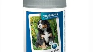 Supliment de vitamine si minerale pentru caini Pet Phos Croissance CA P 2 Grand Chien, 100 Tablete