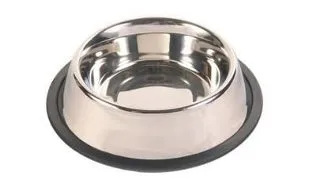 TRIXIE Bol metal anti-alunecare, 0.9 L / 17 cm