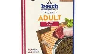 BOSCH Hrana uscata pentru caini adulti, cu miel si orez 15 kg