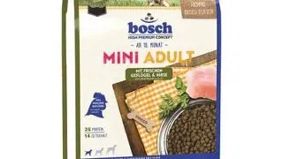 BOSCH Mini Adult hrana uscata caini adulti de talie mica, cu pasare si mei 3 kg